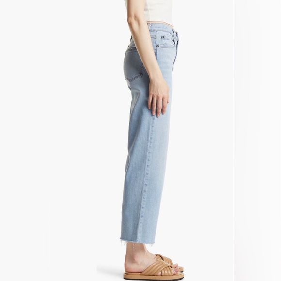 Closeout!▪️NWT  ASKK NY Crop Wide Leg Jeans In Zuma - Picture 3 of 9